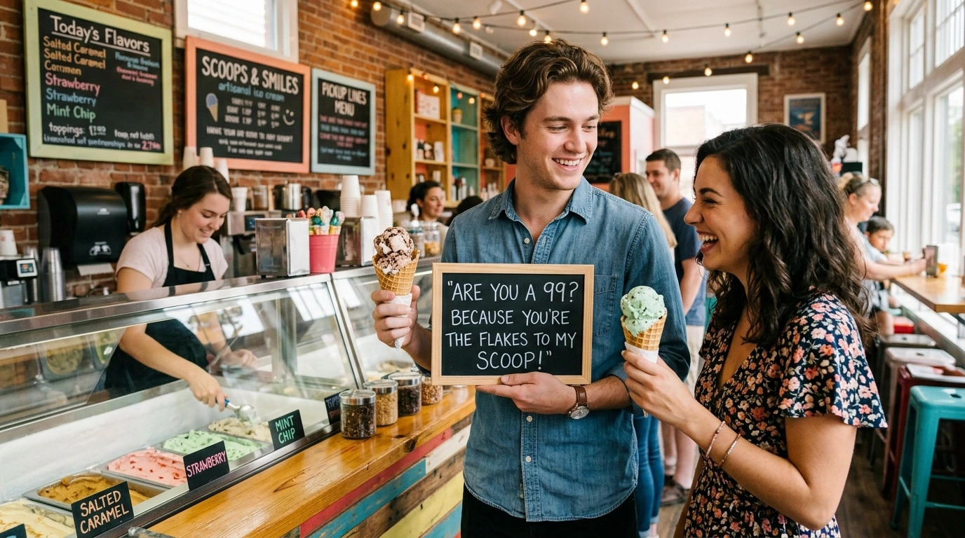 Food-Based Ice Cream Pickup Lines
