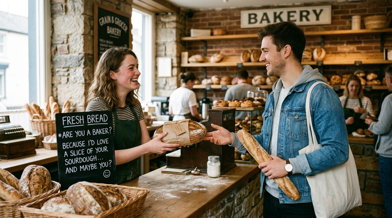 Food-Inspired Bread Pickup Lines