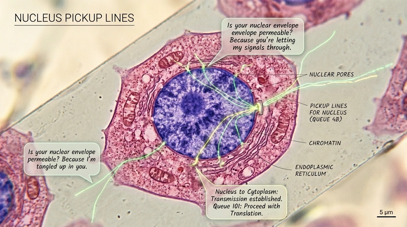 Food-Inspired Nucleus Pickup Lines