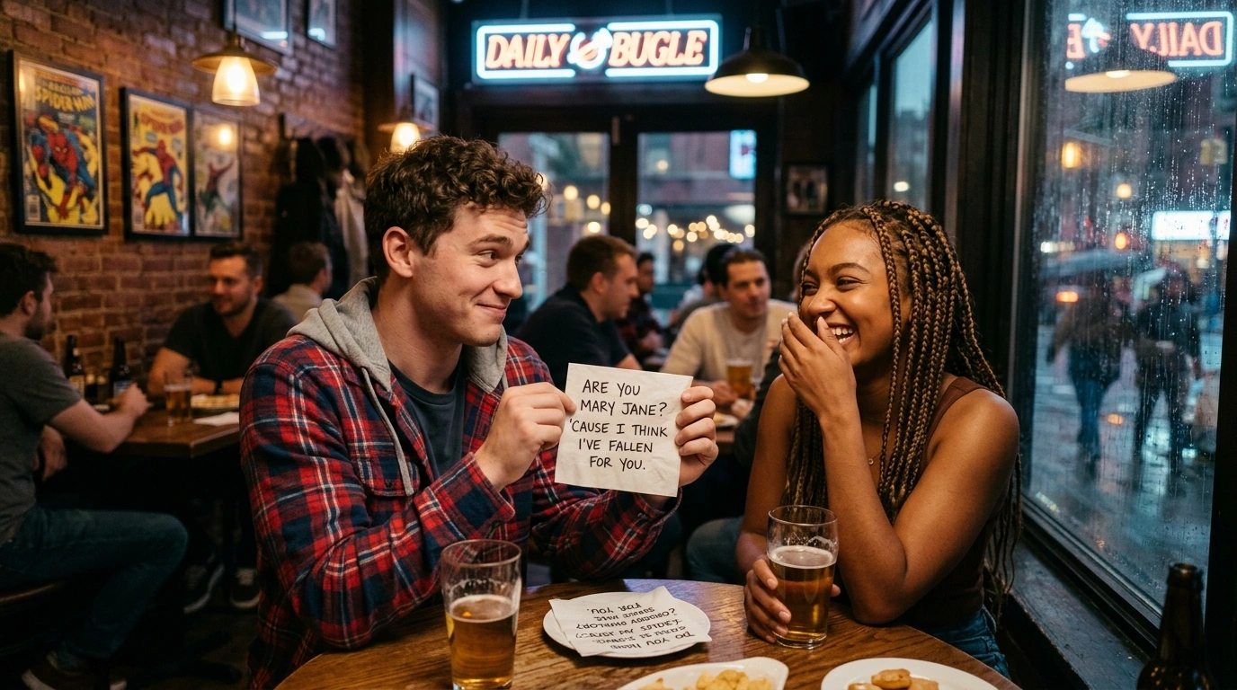Food-Inspired Spiderman Pickup Lines