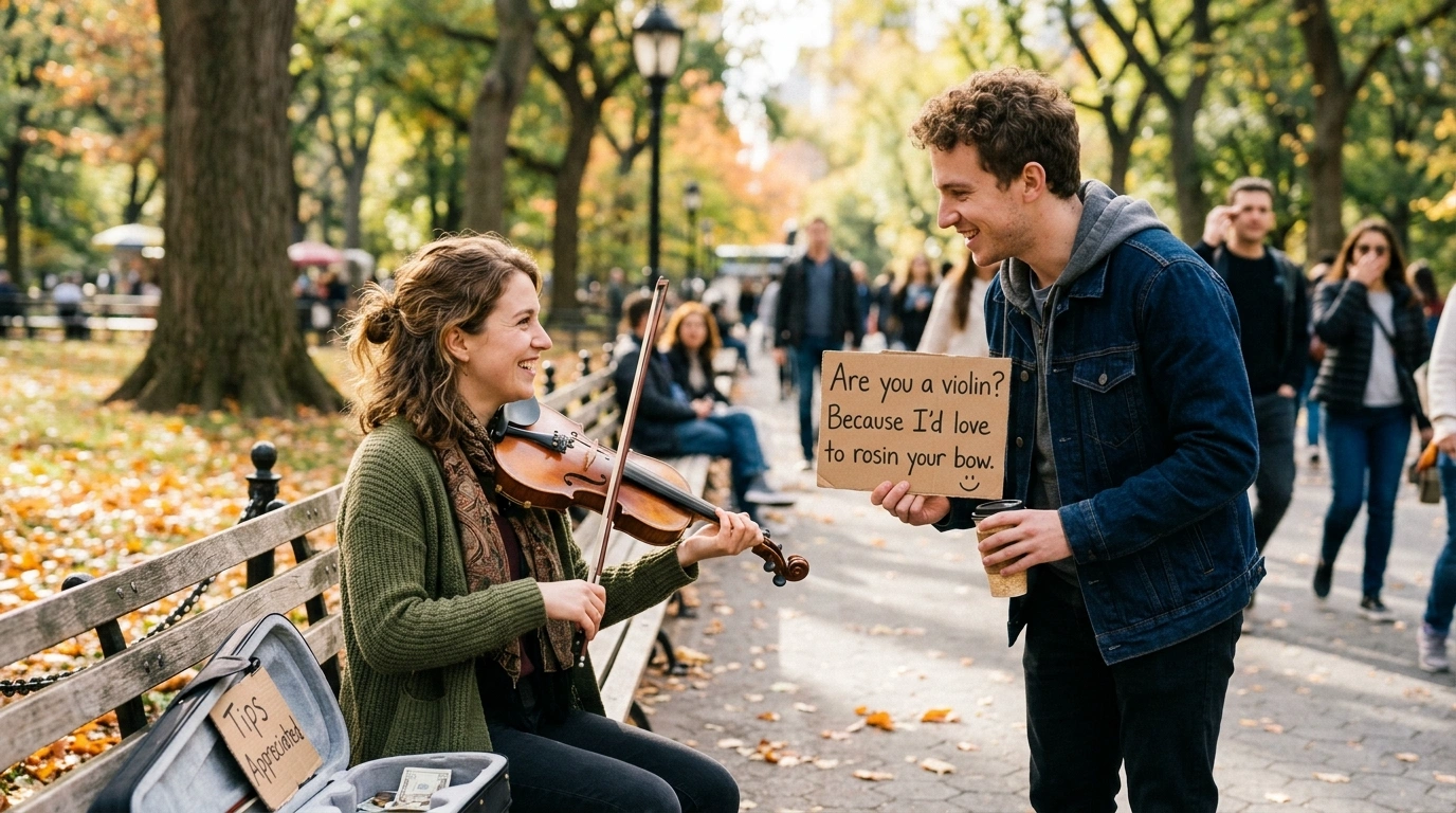 Food-Inspired Violin Pickup Lines With Funny Twist