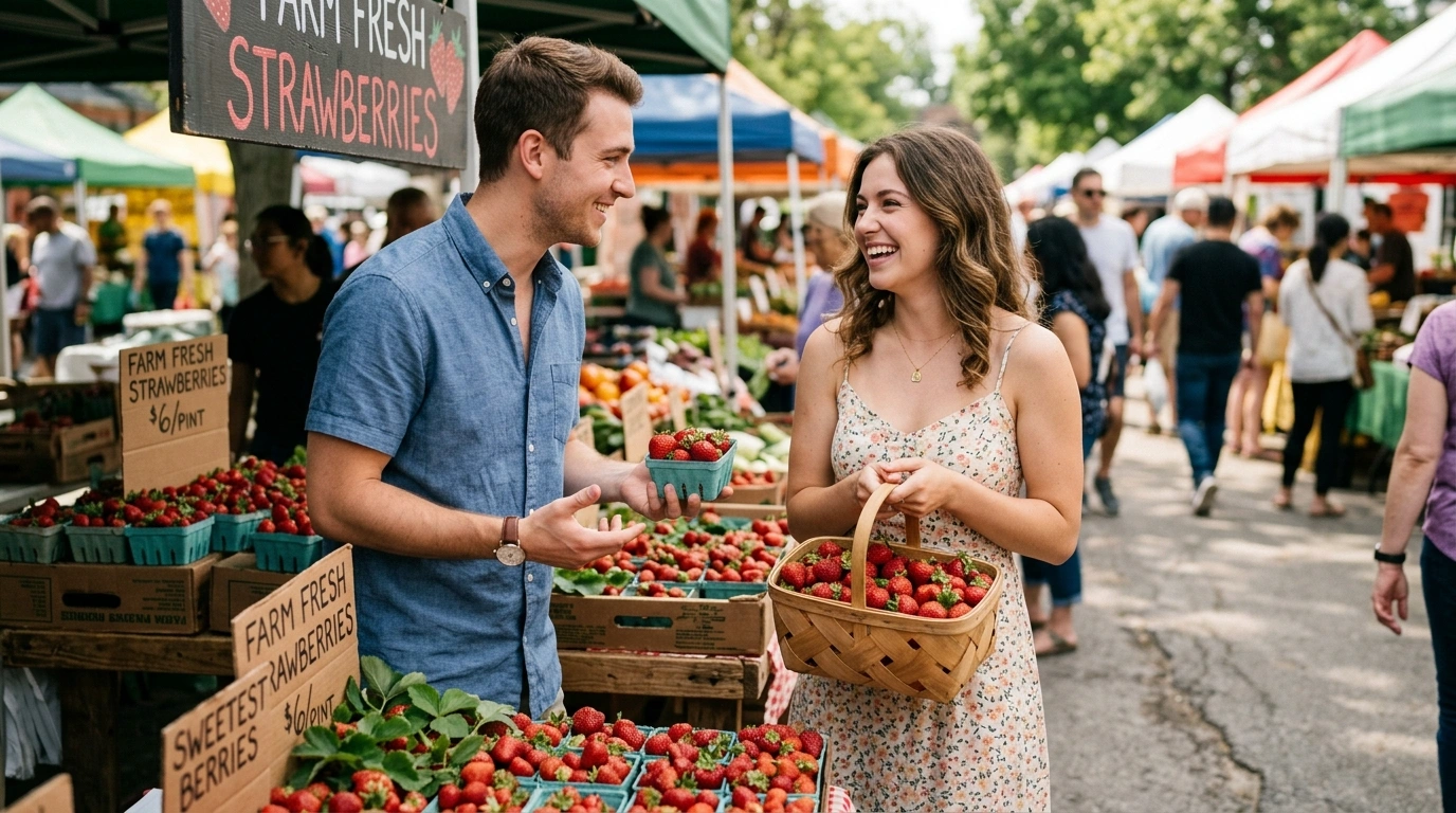 Food-Themed Strawberry Pickup Lines