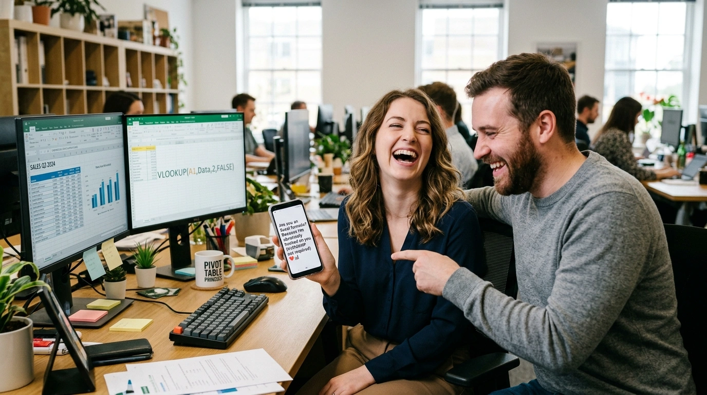 Nerdy Excel Pickup Lines