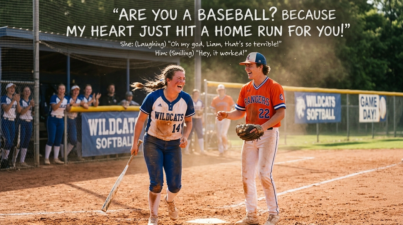 Nerdy Softball Rizz Lines