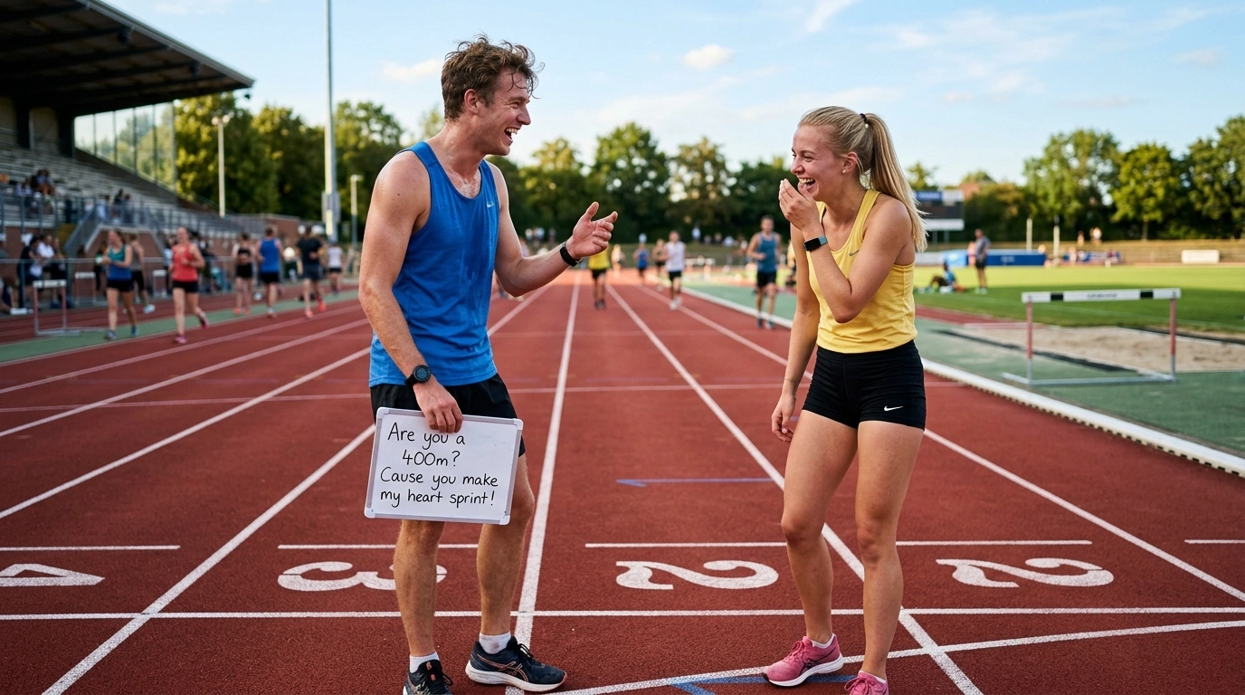 Nerdy Track Pickup Lines For Athletic Brain Rizz