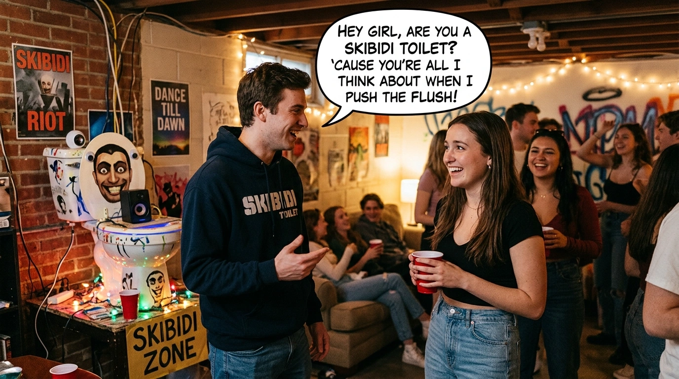 Cute Romantic Skibidi Toilet Pickup Lines