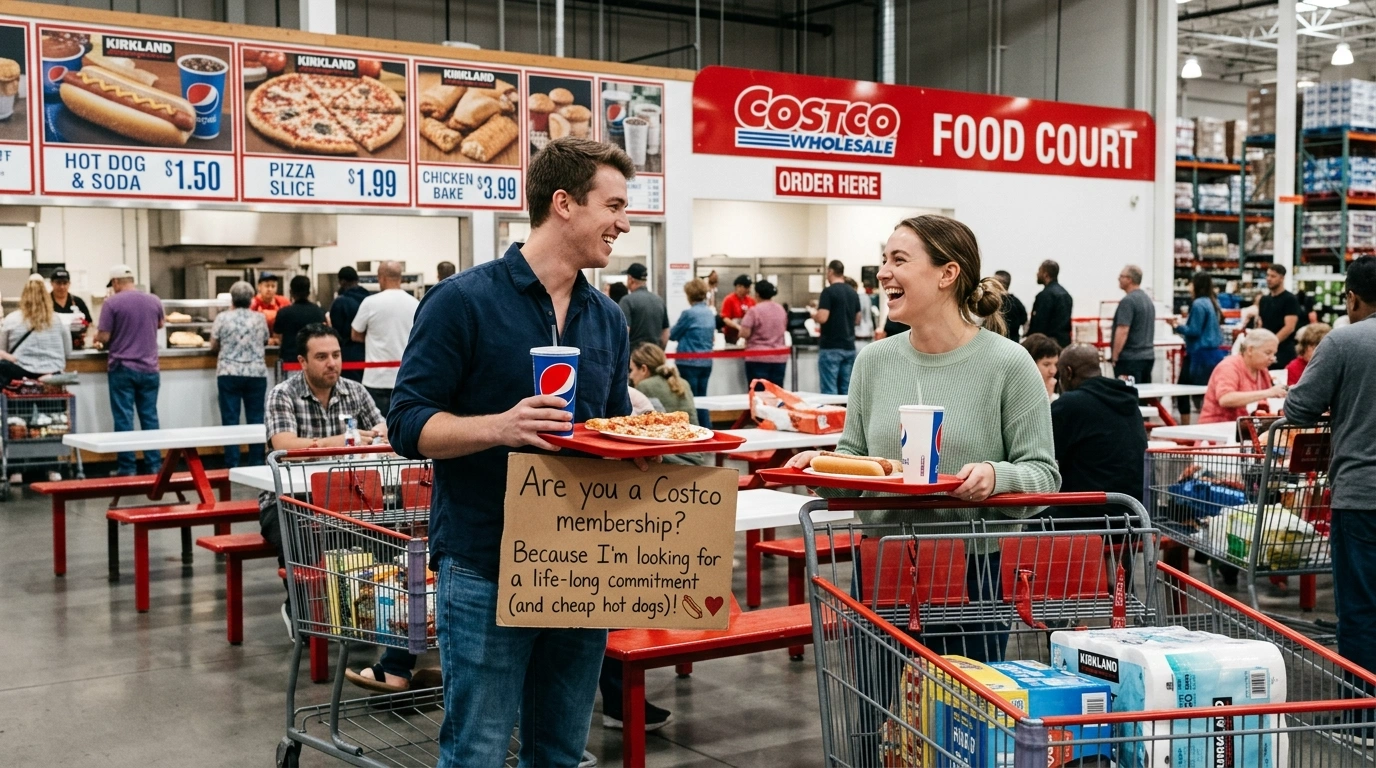 Food Court Costco Pickup Lines