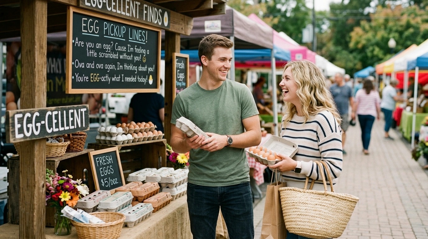 Food-Inspired Egg Pickup Lines That Are Deliciously Funny