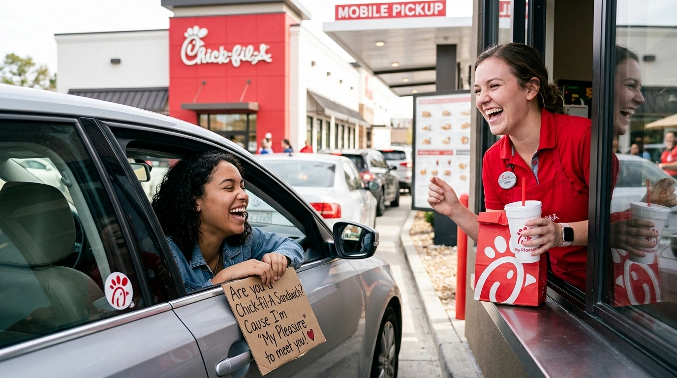 Nerd Chick-fil-A Pick Up Lines