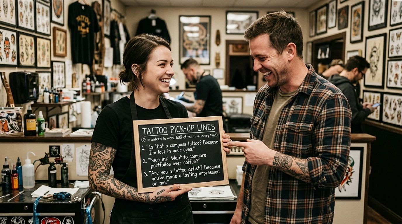 Nerd Tattoo Pick Up Lines
