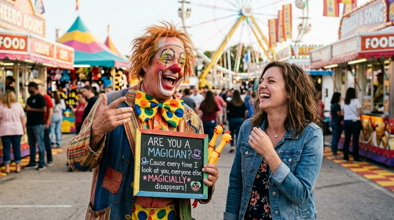 Nerdy & Geeky Clown Pick Up Lines