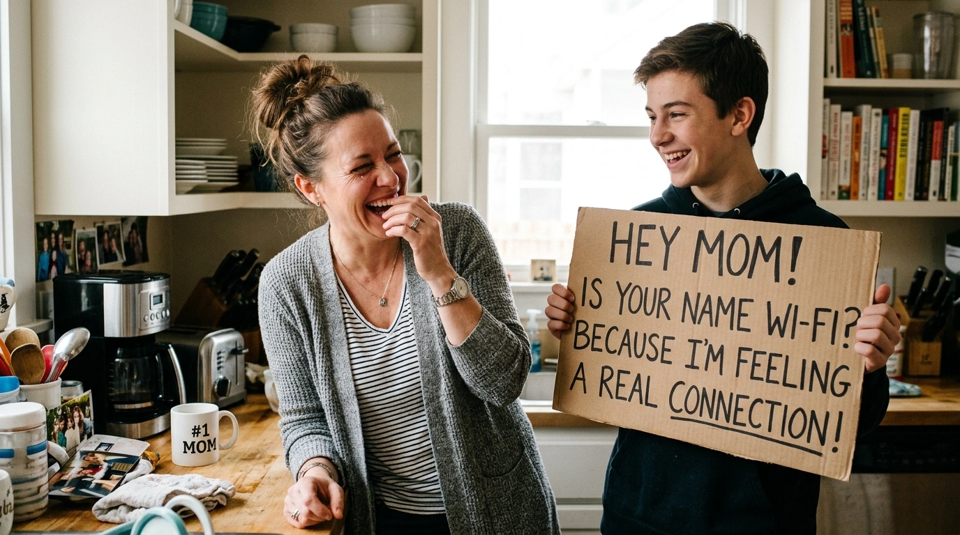 Nerdy Pickup Lines for Moms