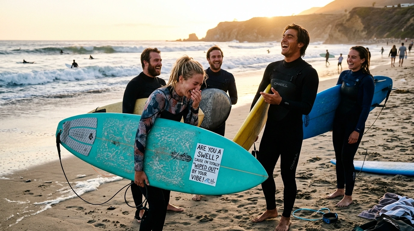 Nerdy Surfing Pick Up Lines