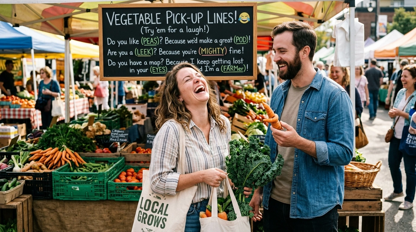Nerdy Vegetable Pick Up Lines