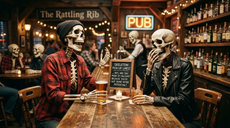 Skeleton Pick Up Lines